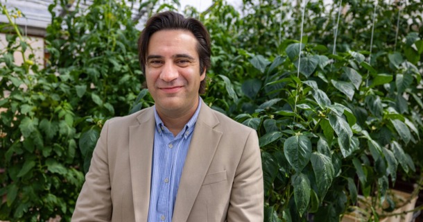 Patricio Grassini, professor of agronomy and horticulture, is co-author of a paper in the journal Nature Food that outlines a different way to estimate crop yields and crop gaps. (Aaron Nix/University Communication and Marketing)